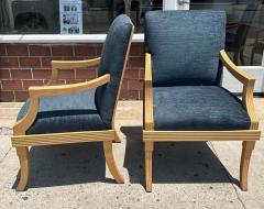 Sally Sirkin Lewis Pair of Sally Sirkin Lewis for J Robert Scott Art Deco Arm Chairs - 3192491