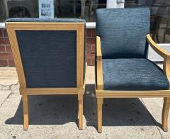 Sally Sirkin Lewis Pair of Sally Sirkin Lewis for J Robert Scott Art Deco Arm Chairs - 3192493