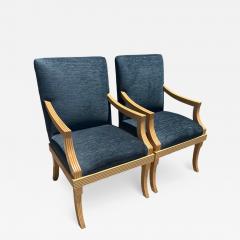 Sally Sirkin Lewis Pair of Sally Sirkin Lewis for J Robert Scott Art Deco Arm Chairs - 3193352