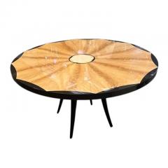 Sally Sirkin Lewis Sally Sirkin Lewis for J Robert Scott Art Deco Inlaid Dining or Center Table - 4206381