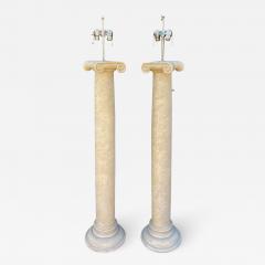 Sally Sirkin Lewis Sally Sirkin Lewis for J Robert Scott Modern Neoclassical Column Floor Lamps - 2721117