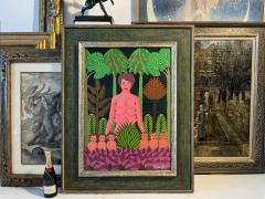 Salnave Philippe Auguste Six Breasts No Waiting Haitian Naive Fantasy Henri Rousseau Heydenryk Frame - 4040046