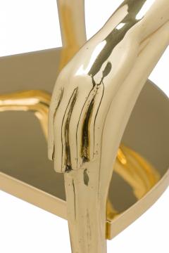 Salvador Dal Barcelona Design Salvador Dali Sculptural Solid Polished Brass Leda Armchair - 4273880