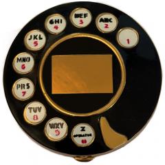 Salvador Dal Dali Schiaprelli Telephone Dial Compact - 3916465