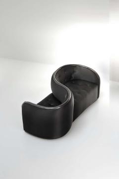 Salvador Dal Limited Edition Black Sofa Vis Vis De Gala - 1814836