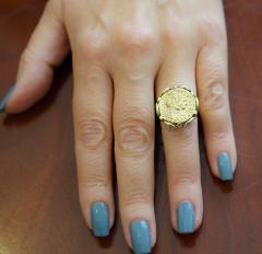 Salvador Dal Salvador Dali For Piaget Dal dOr 22K Gold Coin Ring in 18K Gold Setting - 3512764