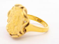 Salvador Dal Salvador Dali For Piaget Dal dOr 22K Gold Coin Ring in 18K Gold Setting - 3512794