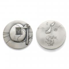 Salvador Dal The Ten Commandments silver medal set by Salvador Dal  - 3215303