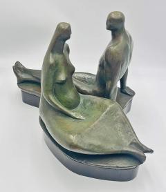 Salvador Soto Tovar Pareja Bronze Sculpture Signed Dated 1965 Mexican Art - 4722059
