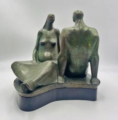 Salvador Soto Tovar Pareja Bronze Sculpture Signed Dated 1965 Mexican Art - 4722060