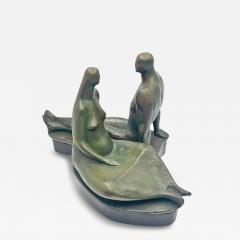 Salvador Soto Tovar Pareja Bronze Sculpture Signed Dated 1965 Mexican Art - 4730128