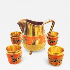 Salvador Teran Mosaic Pitcher and Cups by Salvador Teran - 3917608