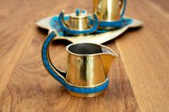 Salvador Teran SALVADOR TER N MOSAIC BRASS COFFEE SERVICE SET - 1550237