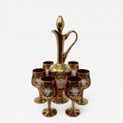 Salvadori Murano Enameled Venetian Stemware Set - 661217
