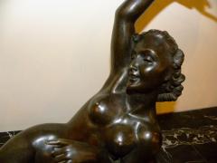 Salvatore Melani Bronze Art Deco Nude Sculpture by S Melani - 1331189