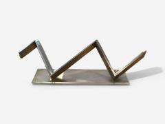 Salvatore Messina Italian Mid Century Modern Steel Abstract Sculpture 1970s - 4053108