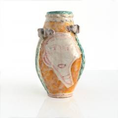 Salvatore Procida SALVATORE PROCIDA CERAMIC VASE WITH FACES FOR VIETRI ITALY MID CENTURY MODERN - 2526135