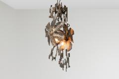 Salvino Marsura Brutalist Chandelier by Salvino Marsura Italy 1970s - 1928167