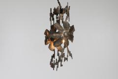 Salvino Marsura Brutalist Chandelier by Salvino Marsura Italy 1970s - 1928169