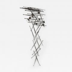 Salvino Marsura Unique Brutalist Sculptural Coat Hanger in Wrought Iron - 2980338