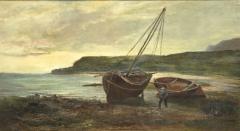 Sam Bough 2212 Oil On Canvas Titled Landing The Catch By Sam Bough RSA - 2517167