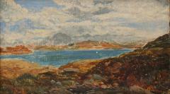 Sam Bough Antique Sam Bough a r s a Scottish Loch Ness Seascape Oil Painting - 2259668