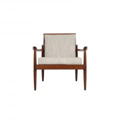 Sam Maloof Hunter Lounge Chair in solid Oiled Walnut 1950s - 3926682