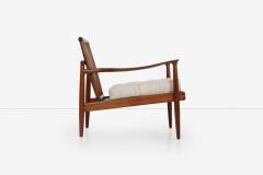 Sam Maloof Hunter Lounge Chair in solid Oiled Walnut 1950s - 3926684