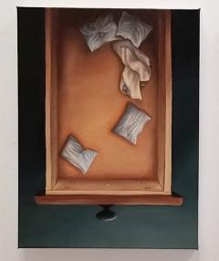 Samantha Van Heest Pull Shapes Duet Oil on Canvas Diptych by Samantha Van Heest - 2741705