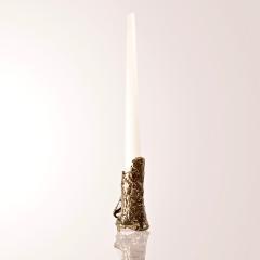Samuel Costantini Ensemble of Brass Hand Sculpted Candleholders by Samuel Costantini - 1160305