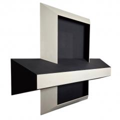 Samuel Kuddish Samuel Kudish Void 1 Black and White Cross Relief Tempura on Plywood 1977 78 - 4446241