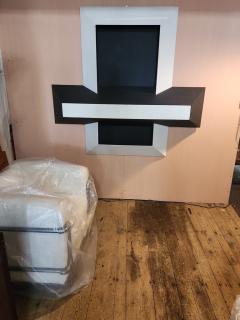 Samuel Kuddish Samuel Kudish Void 1 Black and White Cross Relief Tempura on Plywood 1977 78 - 4446243