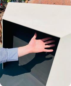 Samuel Kuddish Samuel Kudish Void 1 Black and White Cross Relief Tempura on Plywood 1977 78 - 4446244