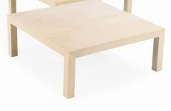 Samuel Marx A large parchment covered coffee or end table in the manner of Samuel Marx  - 4824984