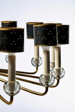 Samuel Marx Mid Century Modern Samuel Marx Style Large Atomic 15 Arm Brass Chandelier - 2656641