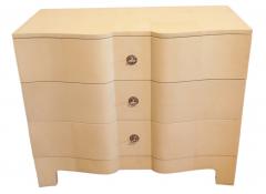 Samuel Marx PAIR of SERPENTINE FRONT NIGHT TABLES DATE OF MANUFACTURE UNKNOWN - 4588224