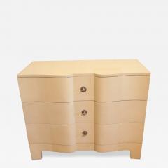 Samuel Marx PAIR of SERPENTINE FRONT NIGHT TABLES DATE OF MANUFACTURE UNKNOWN - 4588226