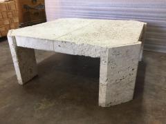 Samuel Marx Superb Samuel Marx Style Natural Coquina Coral Stone Coffee Table - 4628213