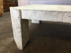 Samuel Marx Superb Samuel Marx Style Natural Coquina Coral Stone Coffee Table - 4628218