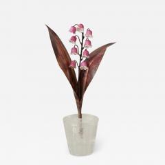 Samuel Mazy Samuel Mazy x Maison Nurita Pink Glazed Porcelain Lily of the Valley Sculpture - 3078365