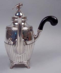 Samuel Pettersson Antique Swedish Gustavian Neoclassical Silver Coffee Set - 3798581