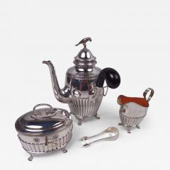 Samuel Pettersson Antique Swedish Gustavian Neoclassical Silver Coffee Set - 3828836