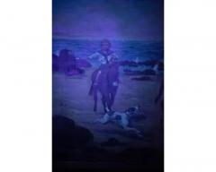 Samuel S Carr 1837 1908 American Idyllic Beachside Scene Children Dogs - 4103278