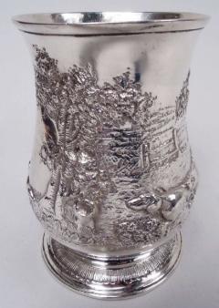 Samuel Welles English Georgian Sterling Silver Mug with Victorian Rural Scene 1759 - 3771941