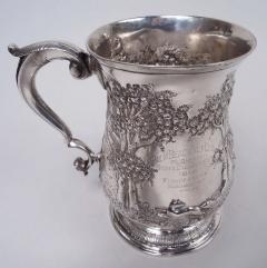 Samuel Welles English Georgian Sterling Silver Mug with Victorian Rural Scene 1759 - 3771945