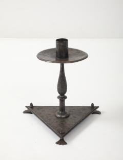 Samuel Yellin Engraved Steel Candlestick - 4417017