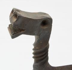 Samuel Yellin Pair of Figural Dragon Andirons In the Manner of Samuel Yellin 1930c  - 4509825