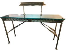 Samuel Yellin SUPERB BRONZE IRON BANK TABLE BY SAMUEL YELLIN FOR NYC FEDERAL RESERVE BANK - 4636567