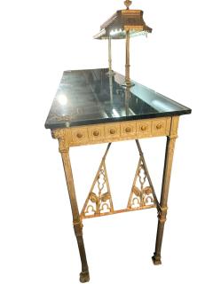 Samuel Yellin SUPERB BRONZE IRON BANK TABLE BY SAMUEL YELLIN FOR NYC FEDERAL RESERVE BANK - 4636569