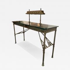 Samuel Yellin SUPERB BRONZE IRON BANK TABLE BY SAMUEL YELLIN FOR NYC FEDERAL RESERVE BANK - 4640577